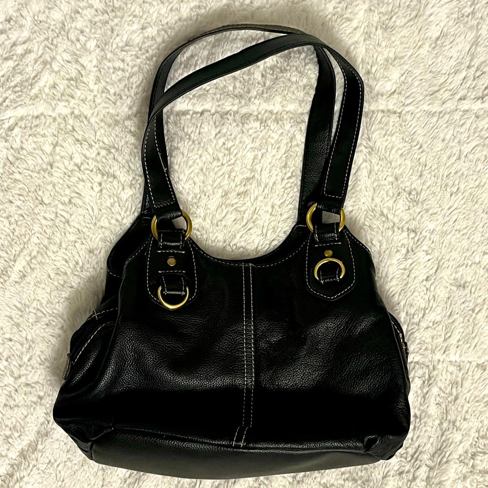 Leather shoulder bag purse